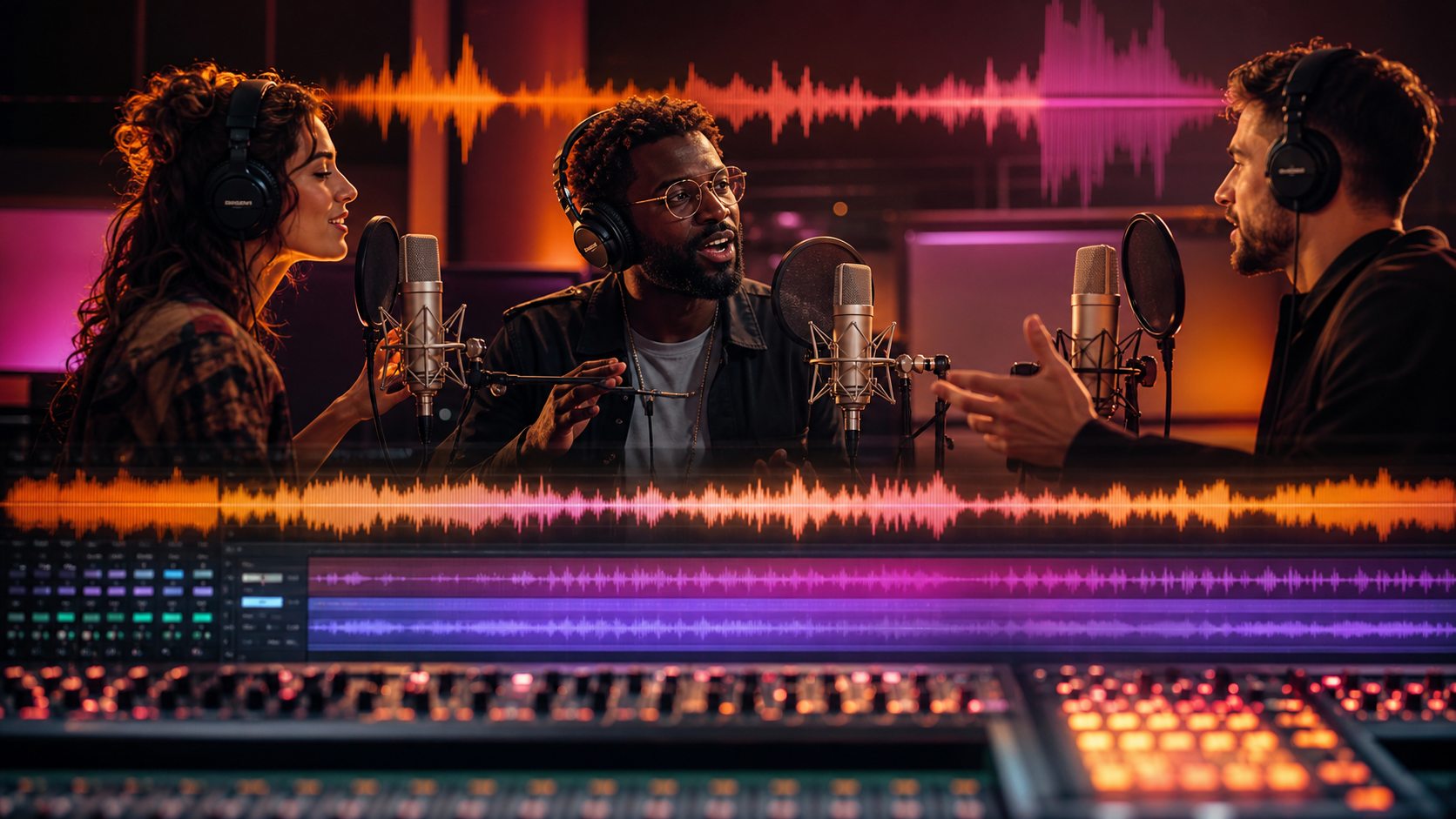 Audiobook narration scene