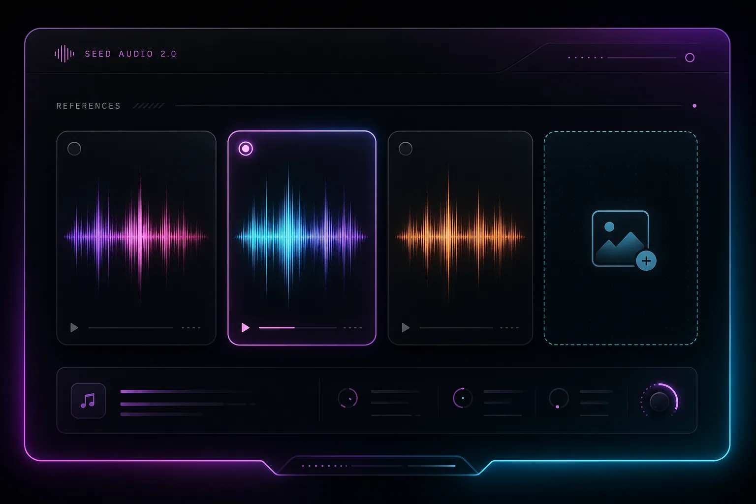 Choose a Voice or Reference in the Seed Audio workspace