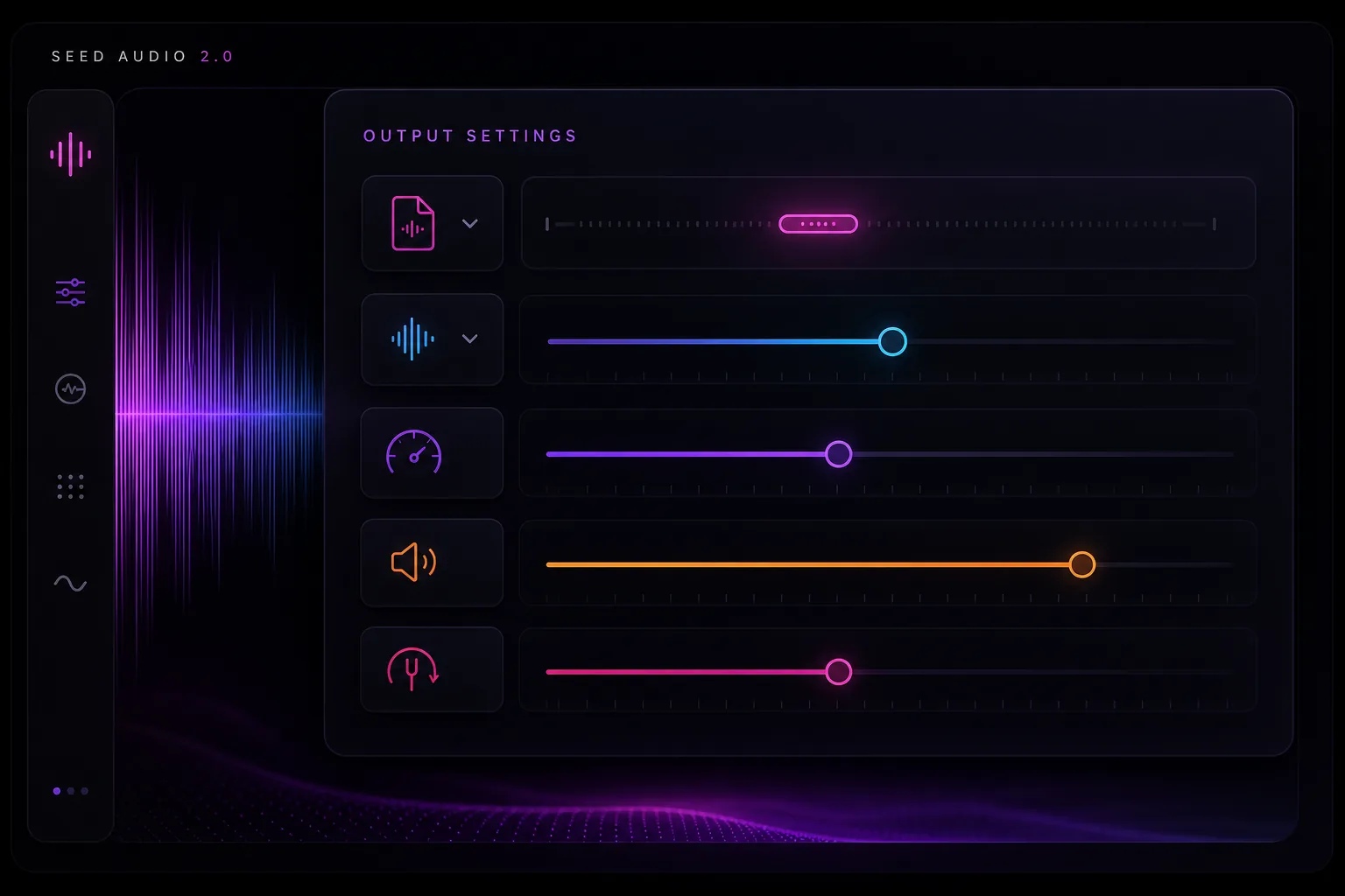 Customize Your Settings in the Seed Audio workspace