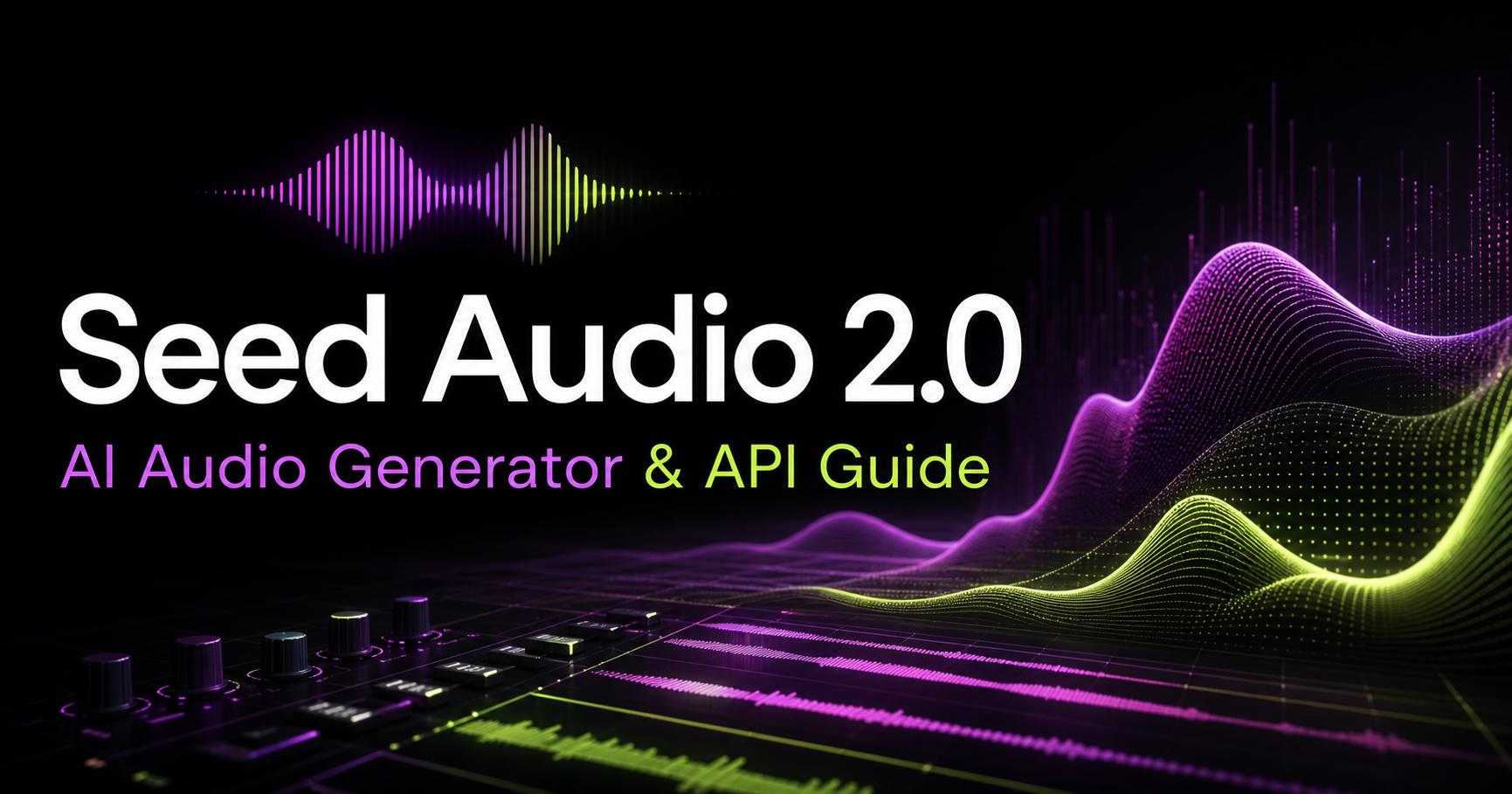 Seed Audio 2.0 official product preview showing the interface and core visual identity