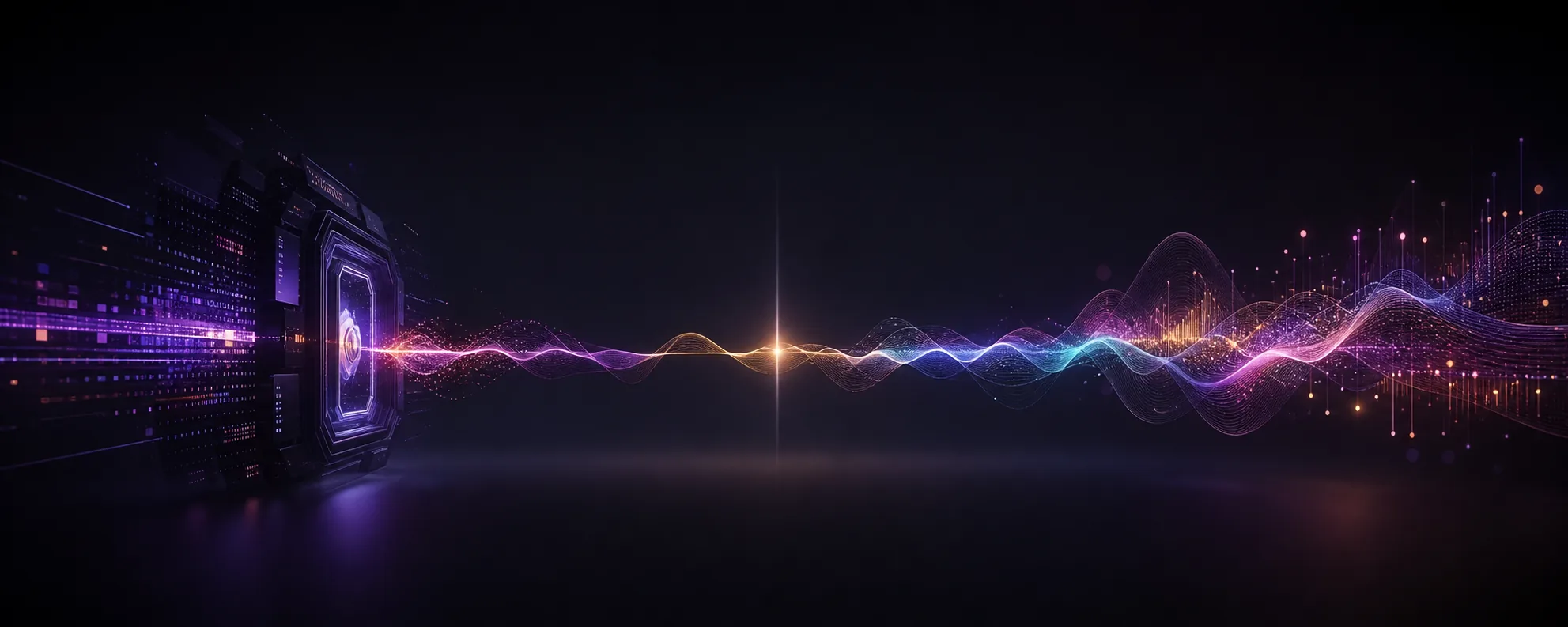 A successful Seed Audio 2.0 API connection becoming a colorful audio waveform